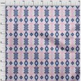 thumbnail image 3 of oneOone Georgette Viscose Fabric Diamond & Swirl Ikat Printed Craft Fabric BTY 42 Inch Wide, 3 of 4