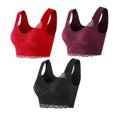 thumbnail image 1 of Timegard Plus Size Bras for Women Full-Coverage High Support Lace Wireless Comfortable Everyday Bras, 1 of 5