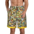 thumbnail image 1 of Men's Simpsons Beach Shorts Hot Summer Swim Trunks Sports Running Bathing Suits with Mesh Lining, 1 of 6
