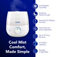 thumbnail image 2 of Vicks NaturalCare Cool Mist Ultrasonic Humidifier, Small Room Humidifier for Bedroom, Diffuser with Nighttime Light, Works with Vicks VapoPads, White, 2 of 9