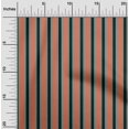 thumbnail image 1 of oneOone Velvet Dark Peach Fabric Striped Sewing Craft Projects Fabric Prints By Yard 58 Inch Wide, 1 of 5