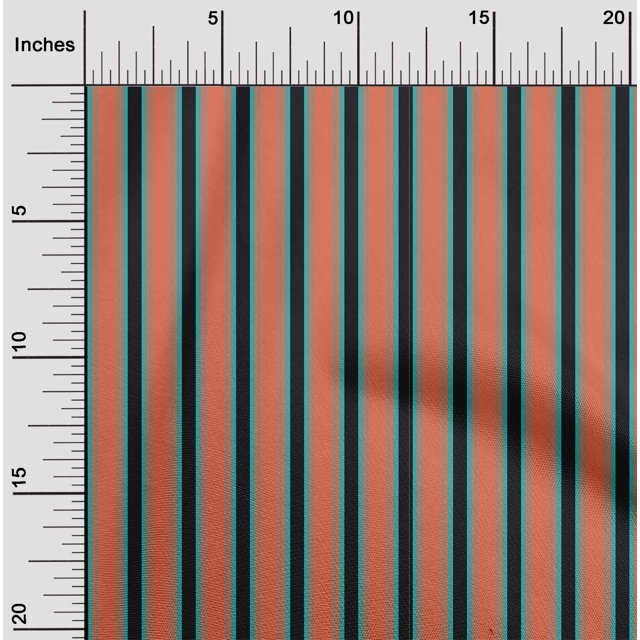 oneOone Velvet Dark Peach Fabric Striped Sewing Craft Projects Fabric Prints By Yard 58 Inch Wide