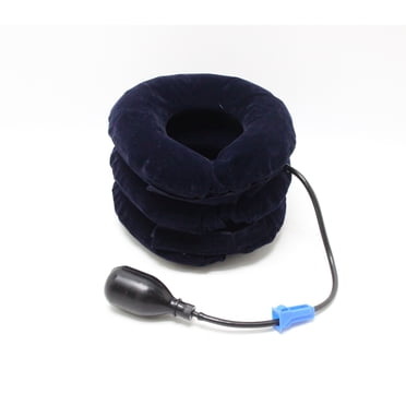FixtureDisplays® Collier de Traction Cervical Portable Gonflable Réglable pour Hernie Discale pour le Soulagement de la Douleur à la Tête et aux Épaules 16050
