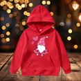 thumbnail image 2 of HNMKIU Sweat à Col Rond pour Enfants Imprimé Saint-Valentin Chandail à Capuchon pour Enfants, 2 of 4