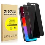 Adakot 2 Pack for iPhone 16 Plus Privacy Screen Protector 6.7 Inch, 9H Anti Spy Dark Tempered Glass Screen Protector for iPhone 16 Plus, Easy Installation, Bubble Free