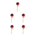 thumbnail image 2 of Baohd 1/2/3/5 10pack/lot Realistic Appearance Artificial Flower For Party Decor And Home Decor Deep Coffee 5PCS, 2 of 6