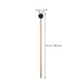 thumbnail image 2 of 6Pcs Wooden Rubber Mallets Percussion Instrument Accessories Marimba Hammers, 2 of 8