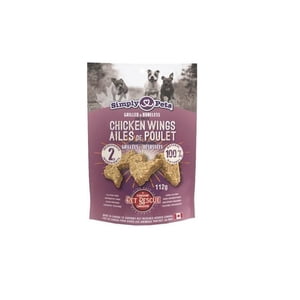 PRODUCT OF CANADA - Simples animaux de compagnie Tous naturels grillés et sans os Ailes de poulet