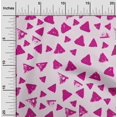 thumbnail image 2 of oneOone Rayon Fuschia Pink Fabric Geometric Sewing Craft Projects Fabric Prints By Yard 56 Inch Wide, 2 of 4