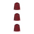 thumbnail image 2 of Thinsony Polyester Middle-Aged And Elderly Sweater Warm And Comfortable To Wear Exquisite Workmanship red 3Set, 2 of 6