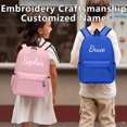 thumbnail image 3 of Personalised Children's Print Name Kids School Rucksack Book Bags Durable Material Padded Adjustable Shoulder Straps Large Capacity for Toddler Boy Girl Elementary Kindergarten Travel, 3 of 3