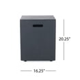 thumbnail image 3 of taoruifang Support de Réservoir de Propane mgo Table d'Appoint pour Foyer au Gaz, Carré Gris Foncé 20 Pouces H, 3 of 9