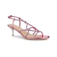 thumbnail image 1 of BLISSFUL STEP Sandales à Talon Chaton pour Femmes à Bride Slingback avec Strass Rose 7, 1 of 7