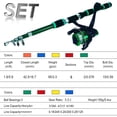 thumbnail image 3 of Fishing Gear Telescopic Rod And Reel 6ft Fiberglass Telescoping Rod for Outdoor Angling Portable Extendable Fishing Combo with Reel, 3 of 3