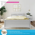 thumbnail image 2 of BEDSMART Lit Double en Bois Massif / Blanc, 2 of 7