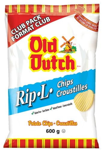 Old Dutch Club Pack Rip-L Potato Chips