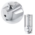 thumbnail image 2 of FRCOLOR shampoo bottle 1pc Manual Wall-mounted Push Type Liquid Soap Bottle Plastic Refillable Shampoo Liquid Soap Container Dispenser,7.48"X3.15"X2.76", 2 of 5