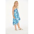 thumbnail image 2 of Robe Hawaïenne pour Fille en Palmiers Bleus Simples, 2 of 5