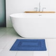 thumbnail image 2 of Mainstays Racetrack 100% Cotton Navy Bath Rug, 17" x 24", 2 of 5