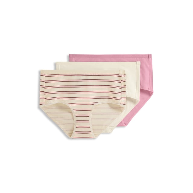 Jockey Culotte Moderne pour Femmes en Coton Biologique Extensible à Logo - Lot de 3