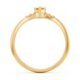 thumbnail image 4 of Birthstone Heart Ring with Shoulder Accents - Citrine (November), 4 of 4