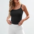 thumbnail image 3 of Chbgutlmr Womens Tank Tops Neck Sleeveless Spaghetti Strap Basic Tee Slim Fitting Cropped Tops Summer, 3 of 6