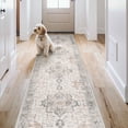thumbnail image 3 of KUETH 2.5X6 Runner Rug Machine Washable Kitchen Runner Rug for Floor and Hallway Non Slip Throw Area Rug with Rubber Backing for Living Room Entryway Bedroom and Dining Room, 3 of 8