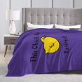 thumbnail image 3 of Fleece Blanket This Chick is Retired Plush Throw Fuzzy Super Soft Reversible Microfiber Flannel Blankets 50"x40", 3 of 4