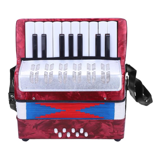 Ccdes 17 Key 8 Bass Piano Accordion Musical Instrument for Beginners Students