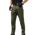 thumbnail image 1 of Tqyyweavej Pantalon Tactique pour Homme à Séchage Rapide Résistant à l'Eau Pantalon d'Extérieur Léger Extensible Cargo Pêche Voyage Camping Travail Randonnée Pantalon P-4TG, 1 of 3