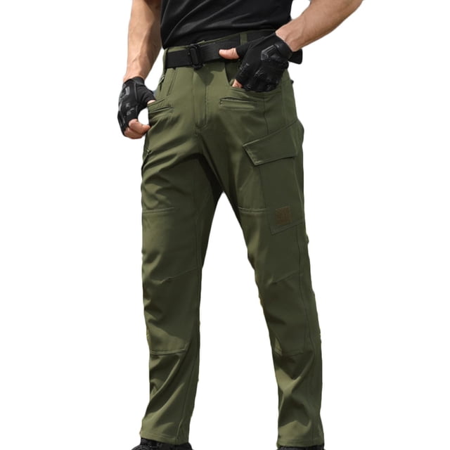 Tqyyweavej Pantalon Tactique pour Homme à Séchage Rapide Résistant à l'Eau Pantalon d'Extérieur Léger Extensible Cargo Pêche Voyage Camping Travail Randonnée Pantalon P-4TG