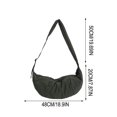 thumbnail image 3 of EGNMCR Organization and Storage, Storage Bins, Storage Containers Large Capacity Wide Shoulder Strap Nylon Bag Crossbody Bag Women's Student Pleated Dumpling Bag Commute Shoulder Bag Storage ba, 3 of 7