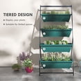 thumbnail image 4 of Outsunny Jardinière Surélevée d'Extérieur à 4 Niveaux avec 4 Bacs à Plantes, Vert, 4 of 10