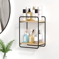 thumbnail image 4 of EGNMCR Closet Organizers and Storage, Organization and Storage Cup Wall Mounted No Punch Storage Rack Sundry Storage Cabinet Wall Shelves Bathroom Wall Mounted Storage Racks Iron Wall Mounted Shelf, 4 of 6