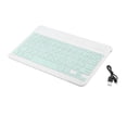thumbnail image 1 of lionlar Universal Slim Bluetooth 5.1 Keyboard Japanese Keycaps Full Size for Windows , green, 1 of 9