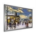 thumbnail image 2 of Designart Paris en Noël Hiver I Art Mural Encadré Traditionnel, 2 of 4