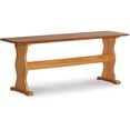 thumbnail image 3 of Riverbay Furniture Patio Corner Wood Nook Table Booth Bench Dining Set - Natural, 3 of 19