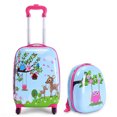 thumbnail image 1 of Costway 12" 16" 2Pc Kids Luggage Set Suitcase Backpack School Travel Trolley ABS, 1 of 10