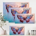 thumbnail image 4 of Designart Papillon Bleu Vintage II Art mural sur toile, 4 of 4