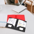 thumbnail image 5 of LSLJS Plastic Folders with Pockets Heavy Duty Pocket Folders Letter Size File Folders for Documents Office School Storage Clip, 5 of 5