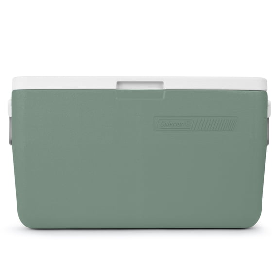 Coleman Chiller 48-Quart Hard Cooler, 45.4-Litre Portable Beach and Ice Chest Camping Cooler, Hickory Moss