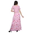 thumbnail image 4 of Moomaya Printed Two Piece Flared Skirt And Crop Top Rayon Ethnic Set For Girls, 4 of 6