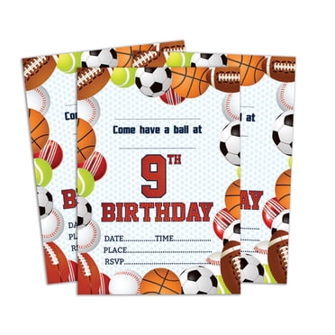Darling Souvenir Carte d'Invitation d'Anniversaire Multicolore 28 Pcs Remplir Ou Écrire Invitations Vierges Imprimables Fournitures de Fête 5 x 7 Pouces