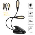 thumbnail image 1 of Reading Light, 14 LED USB Rechargeable And Eye-care Book Light, Flexible Clip Reading Lamp For Strain-Free, Healthy Eyes, Perfect Gift For Bookworms, 1 of 8