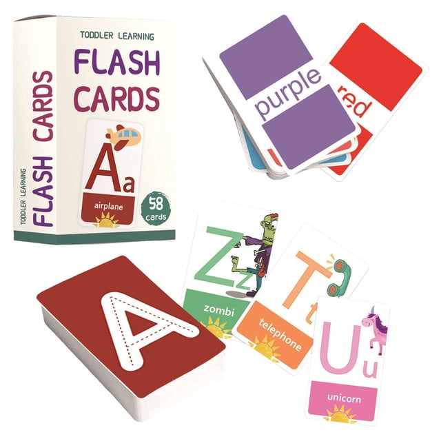 Lit Letters! Learn Letter So Flashcards 4 In 1 Cards For Kids Children's Early Education Card Toys