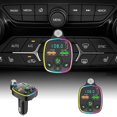 thumbnail image 1 of Binmer Car Bluetooth 5.0 Wireless Handsfree Car FM Transmitter Receiver Radio MP3 Adapter Player, 1 of 9