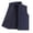 Blue, variant on Men's Casual Solid Reversible Fleece Lined Waterproof Multi Pocket Outdoor Cargo Sleeveless Jacket