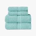 thumbnail image 1 of Mainstays Basics 4pk Towel Set, 2 Bath Towels, 2 Hand Towels, Soft & Durable, 100% Cotton, Teal, 1 of 6