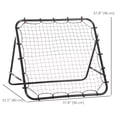 thumbnail image 2 of CoSoTower Volleyball Rebounder Net Football Training Aid Kickback Target Play Black, 2 of 7