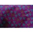 thumbnail image 4 of oneOone Cotton Silk Fabric Triangle Block Print Fabric By Yard 42 Inch Wide, 4 of 4
